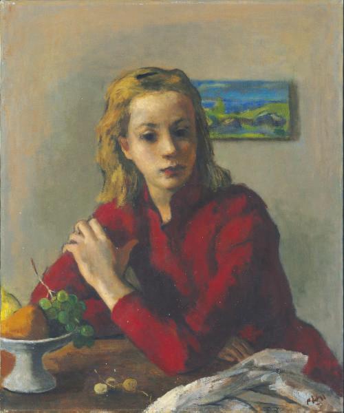 Robert Philipp - Girl In A Red Blouse