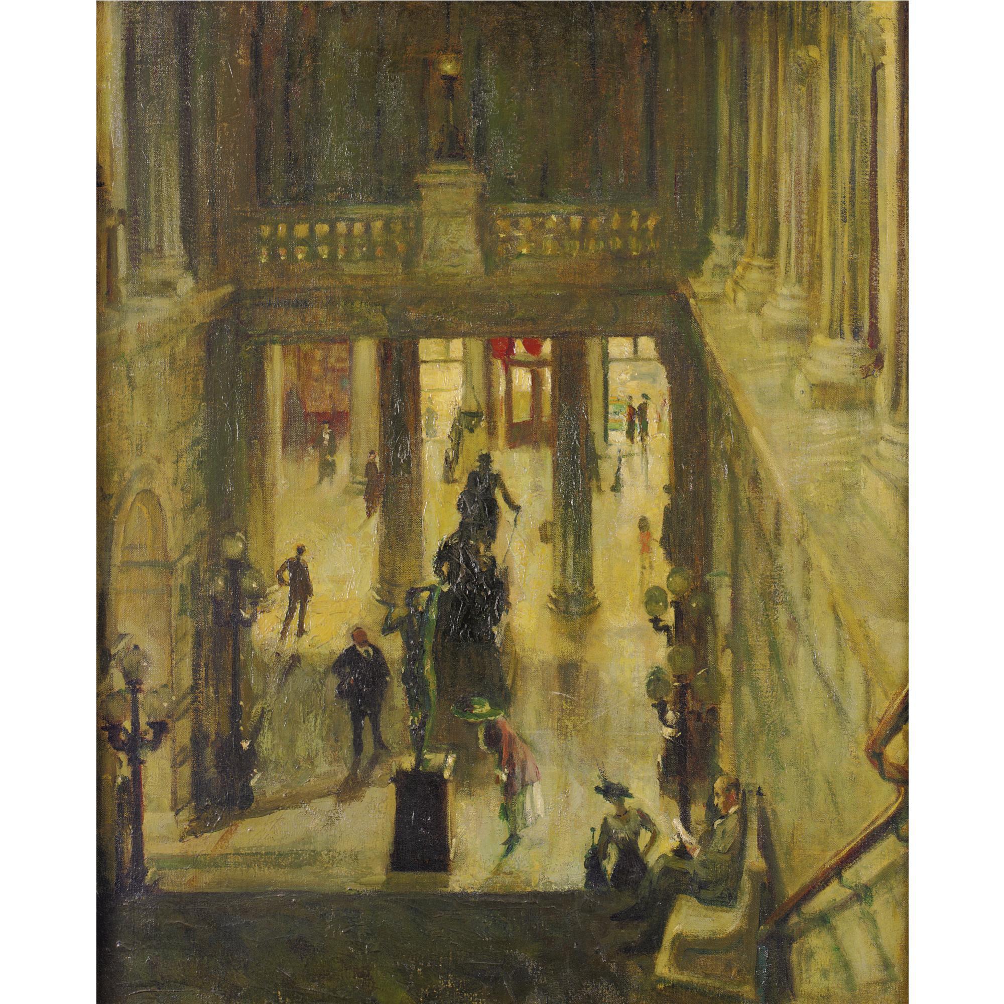 Robert Philipp - Interior Of The Metropolitan Museum