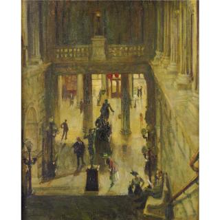 Robert Philipp - Interior Of The Metropolitan Museum