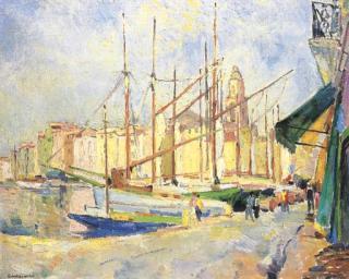 Robert Pinchon - Port de Saint-Tropez