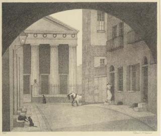 Robert Polhil Bevan - A London Church (D. 38)