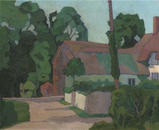 Robert Polhill Bevan - A Devon Farmhouse