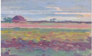 Robert Polhill Bevan - Cottage Across The Fields, Poland