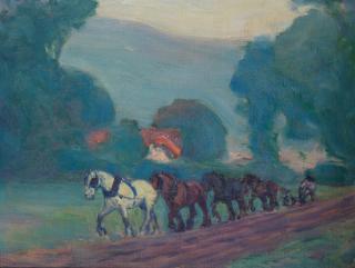 Robert Polhill Bevan - The Four-Horse Team
