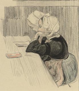 Robert Polhill Bevan - Two Breton girls