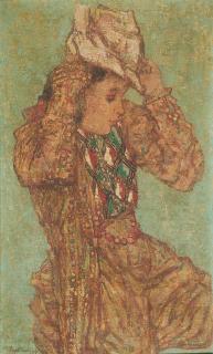 Robert Pudlich - Mädchen mit Hut.