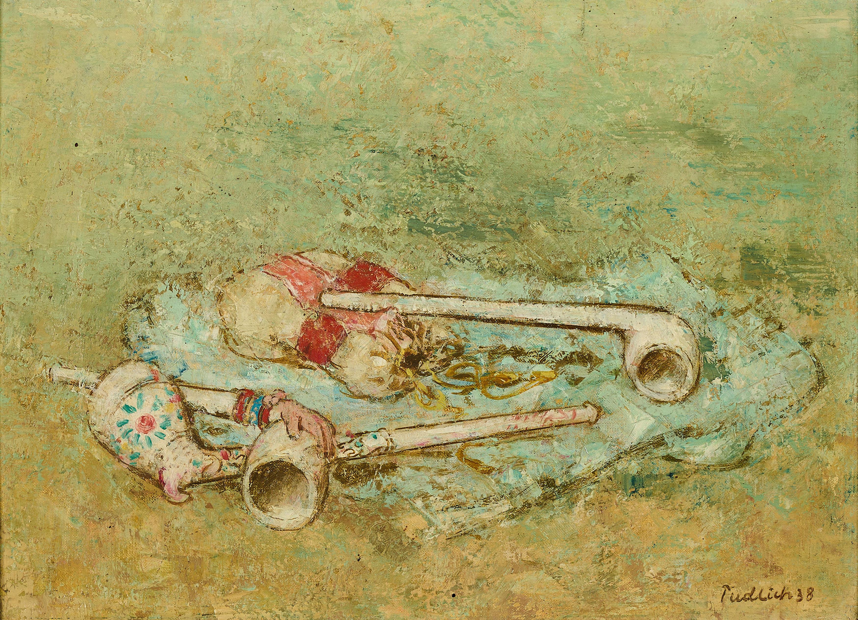 Robert Pudlich - Stillleben mit Pfeifen.