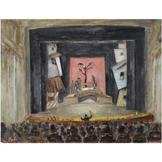 Robert Rafaelovich Falk - Set Design For The Wanderings Of Benjamin Iii