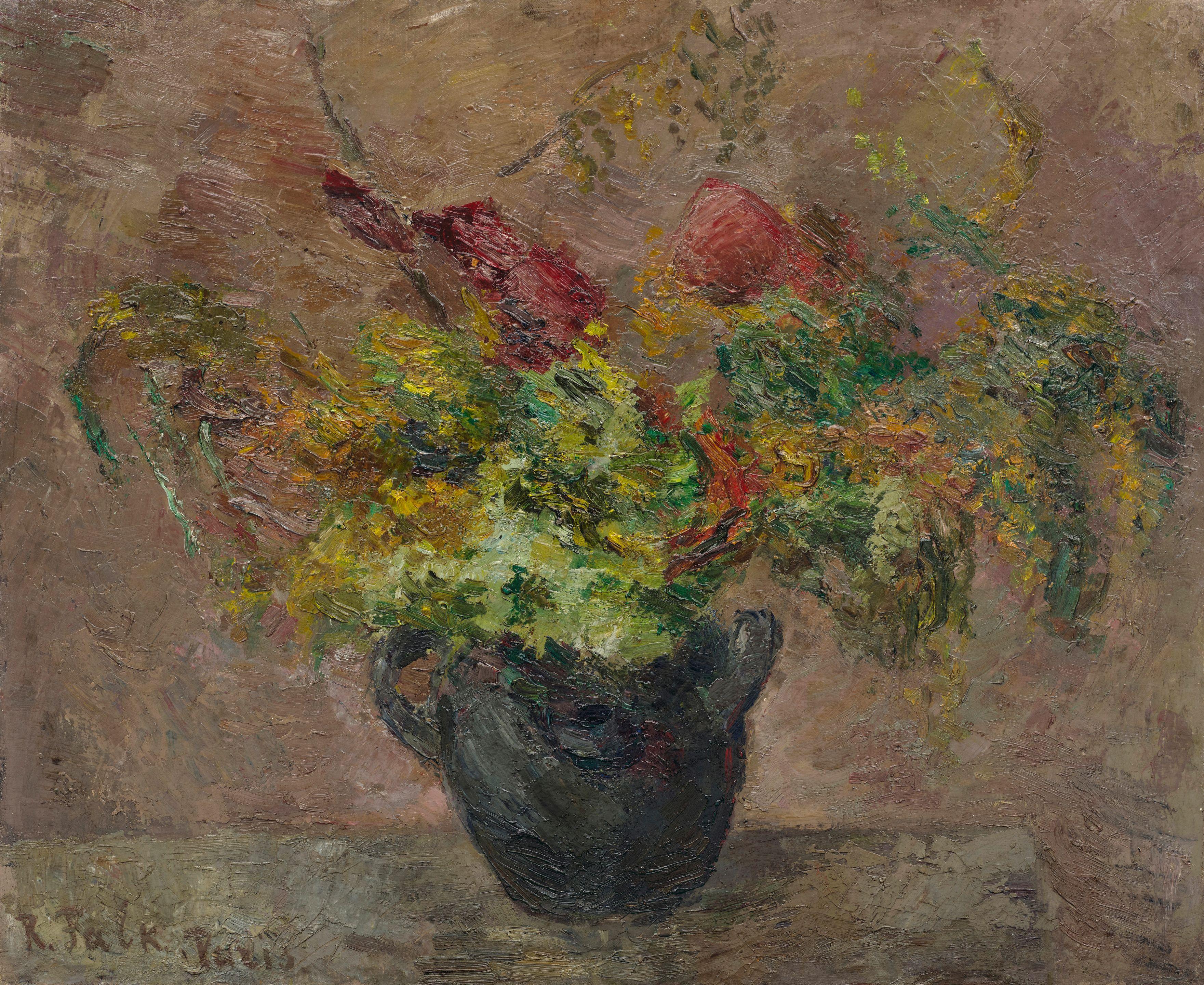 Robert Rafailovich Falk - Bouquet with mimosa, 1930s