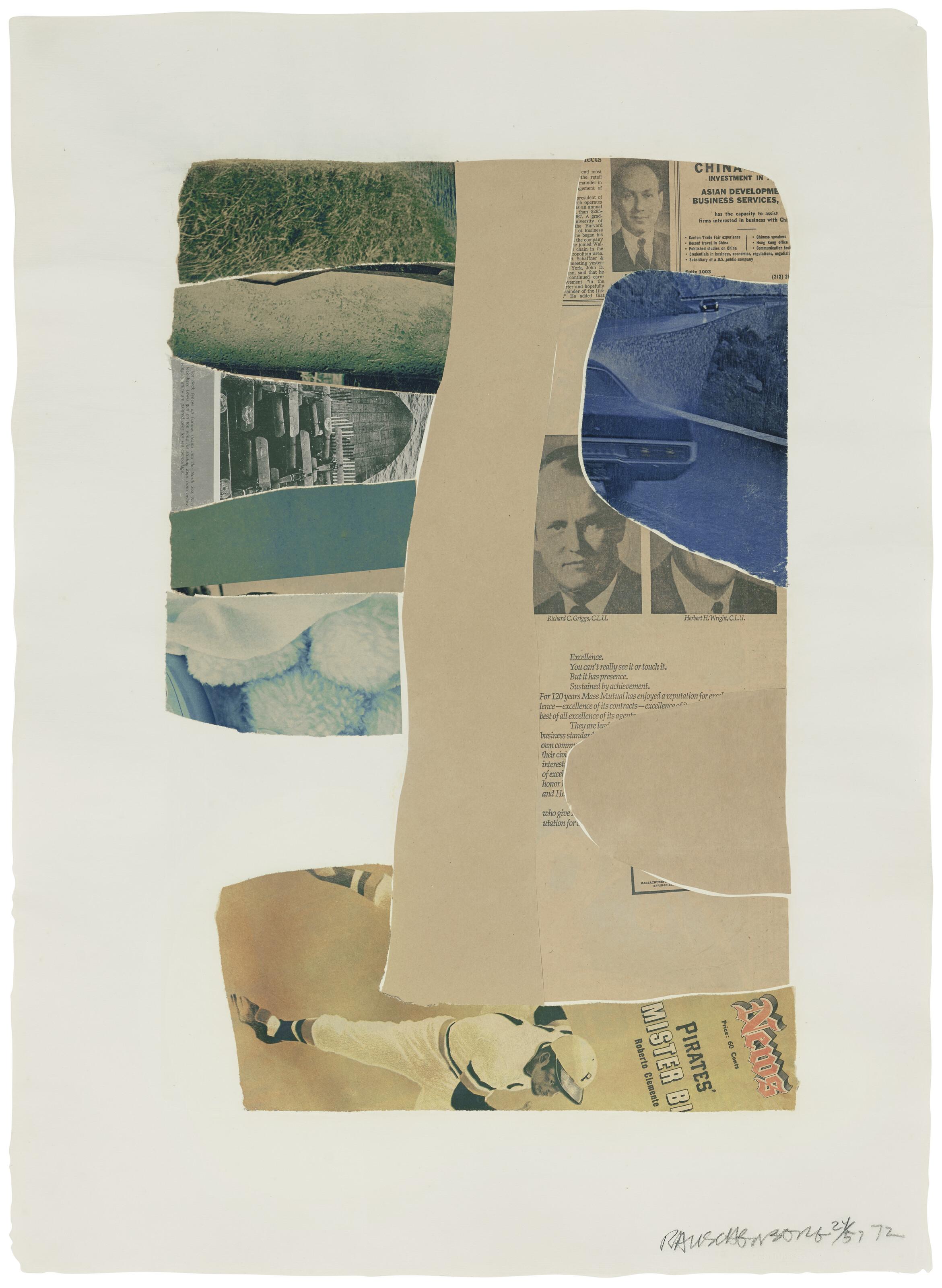 Robert Rauschenberg - Composition, from Tares