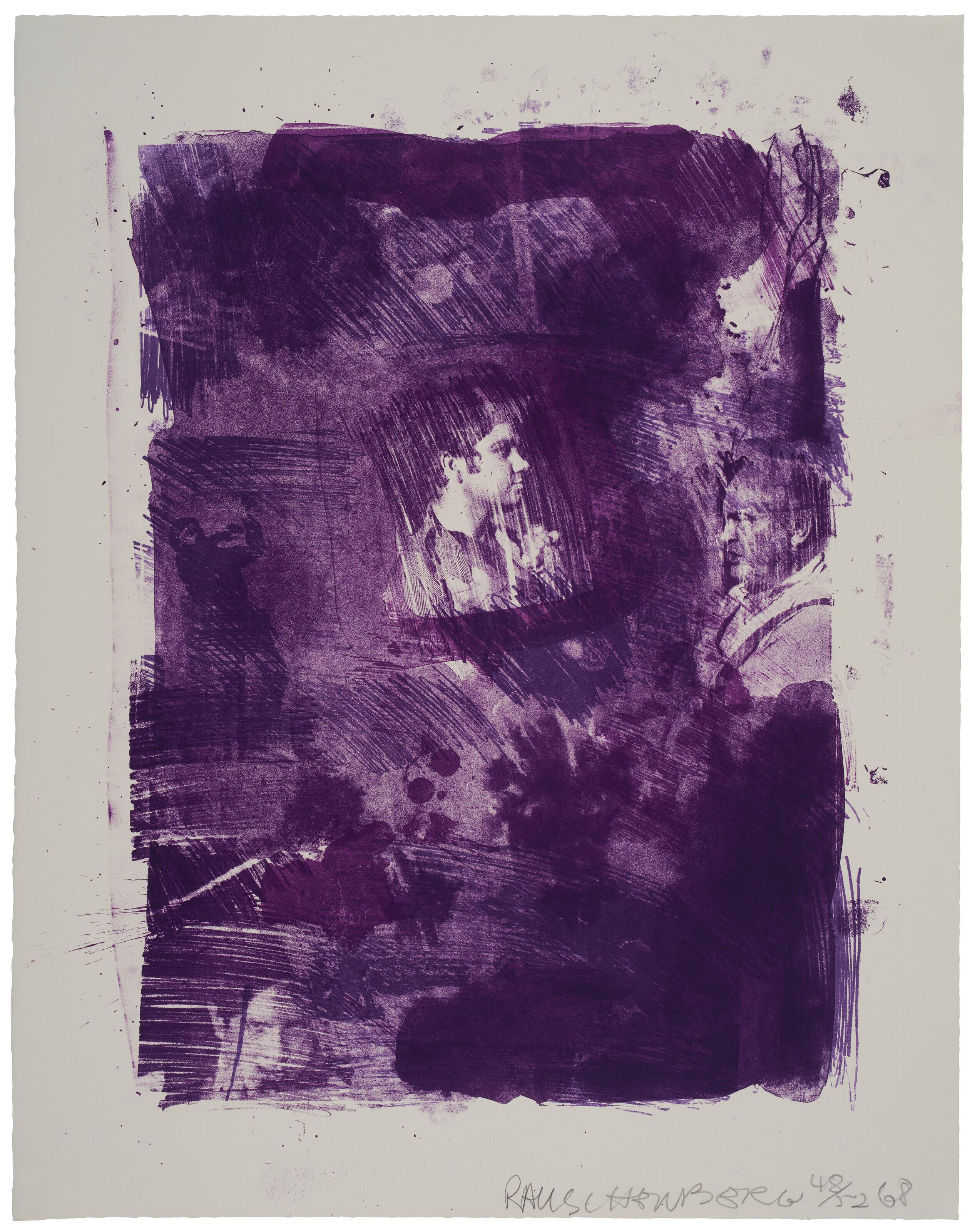 Robert Rauschenberg - Flower Re-run, from Reels (B + C)