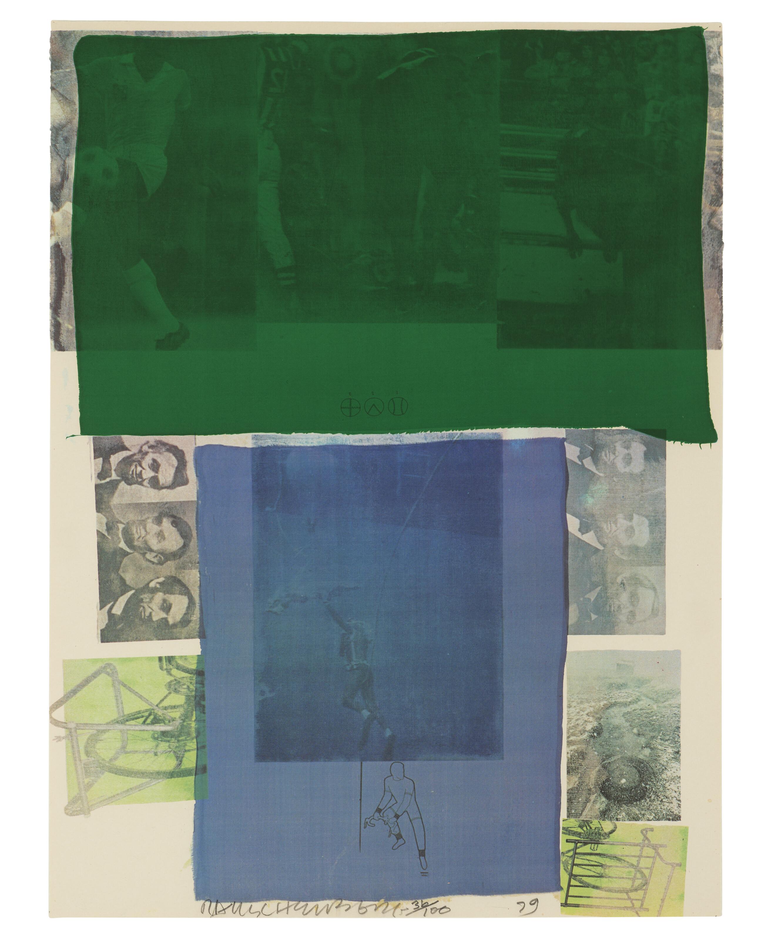 Robert Rauschenberg - Shoot from the Main Stem, from Suite of Nine Prints