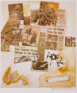 Robert Rauschenberg - Untitled (Ship Captain Faces Charge In Oil Spill)