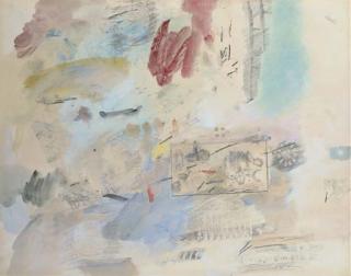Robert Rauschenberg - Vacation (Combine Drawing)