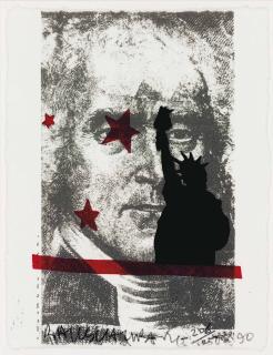 Robert Rauschenburg - Spackle, from Harvey Gantt Portfolio (G. 1449)