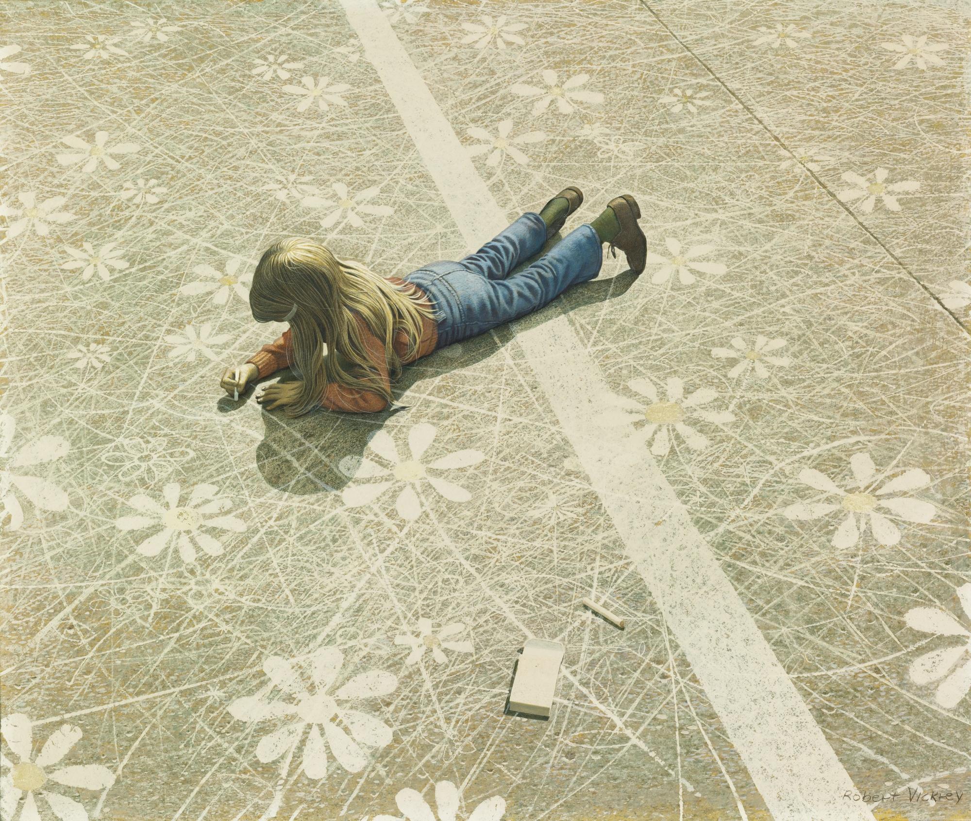 Robert Remsen Vickrey - Field Of Daisies