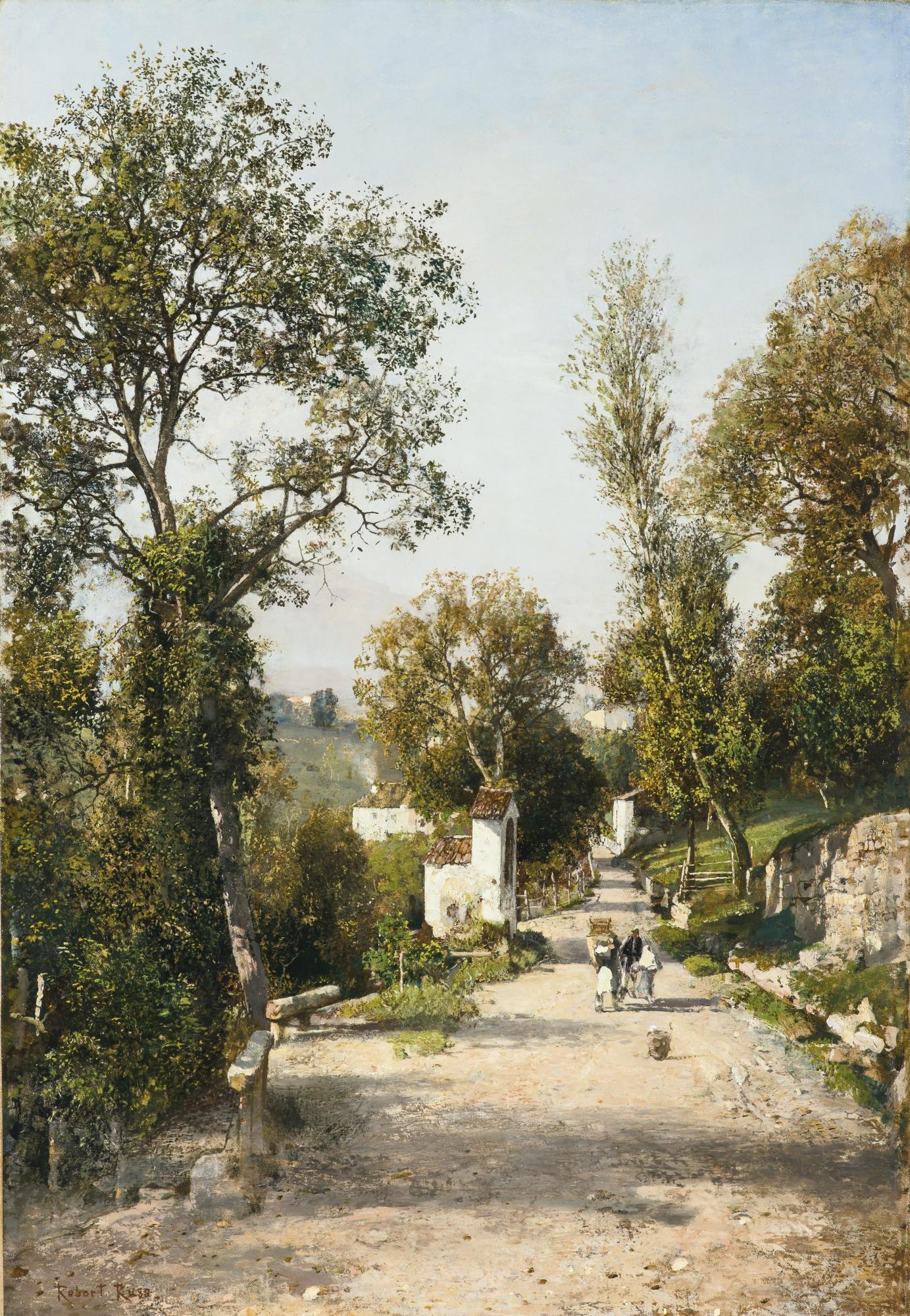 Robert Russ - Austrian motiv Aus Südtirol (Landscape In South Tyrol)