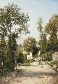 Robert Russ - Austrian motiv Aus Südtirol (Landscape In South Tyrol)