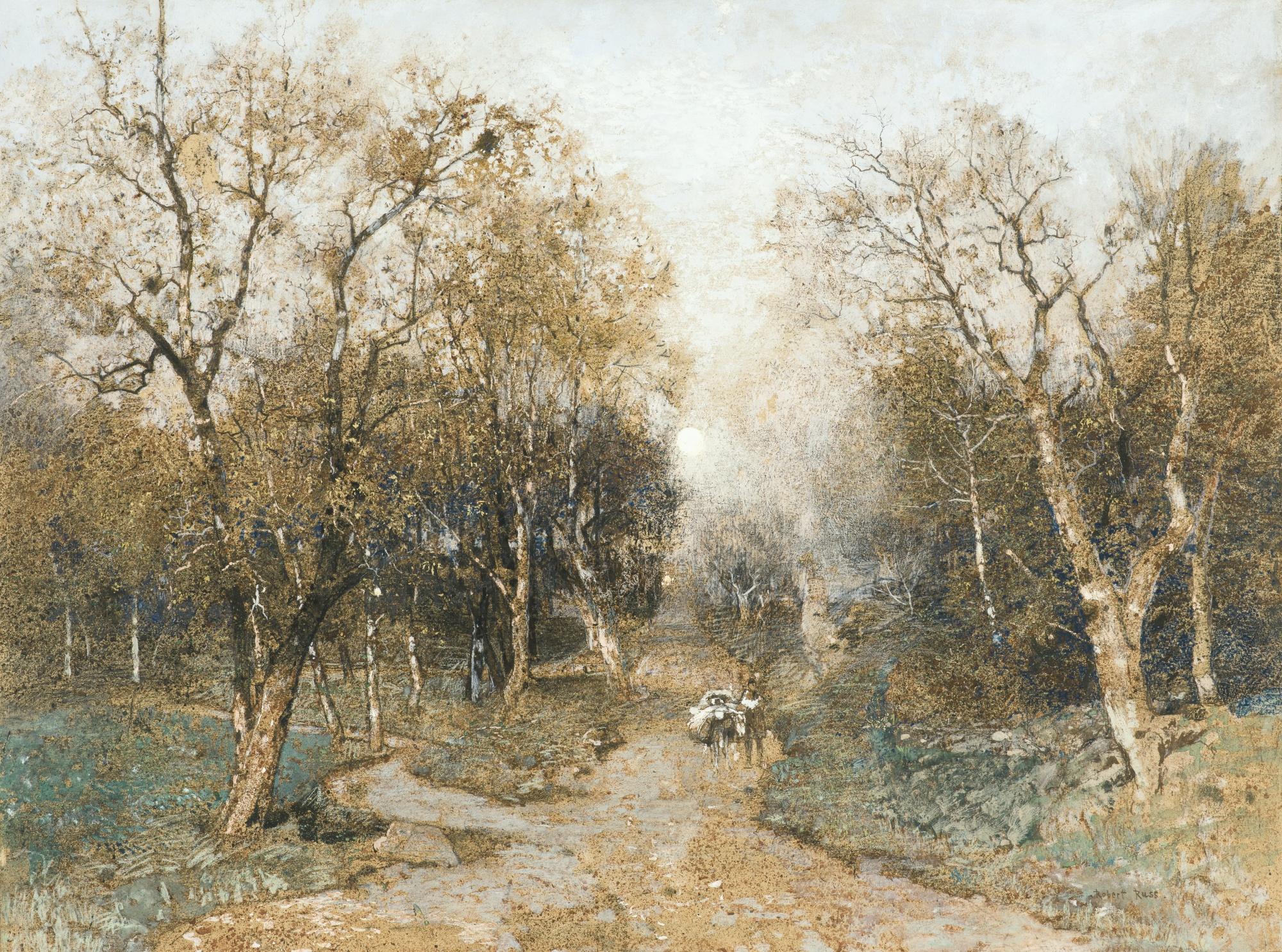Robert Russ - Austrian vorfrühling In Der Penzinger Au (Early Spring, Penzinger Au)
