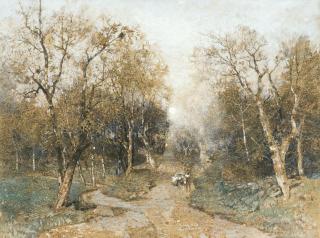 Robert Russ - Austrian vorfrühling In Der Penzinger Au (Early Spring, Penzinger Au)