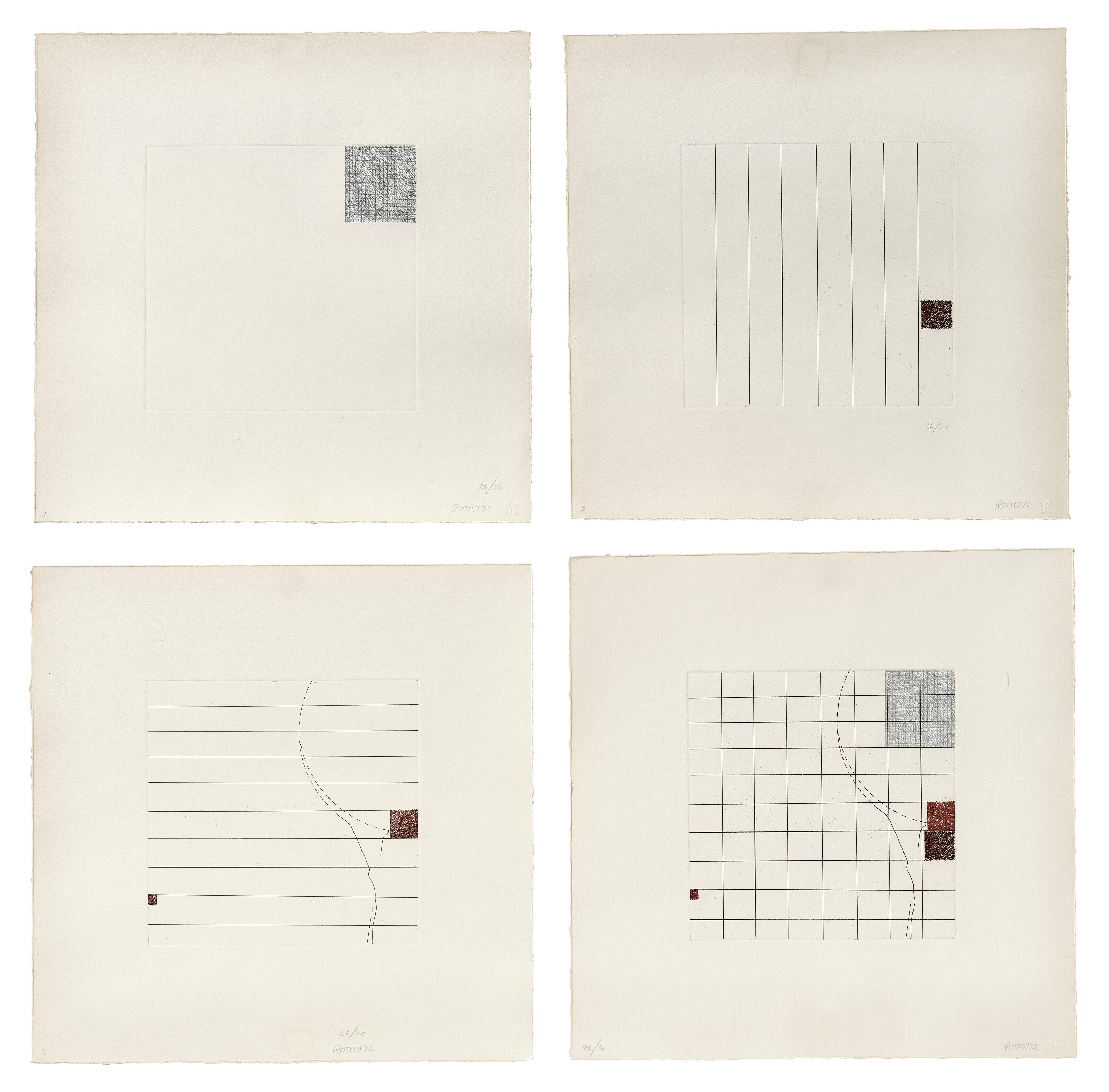 Robert Ryman - Etching in Four Parts