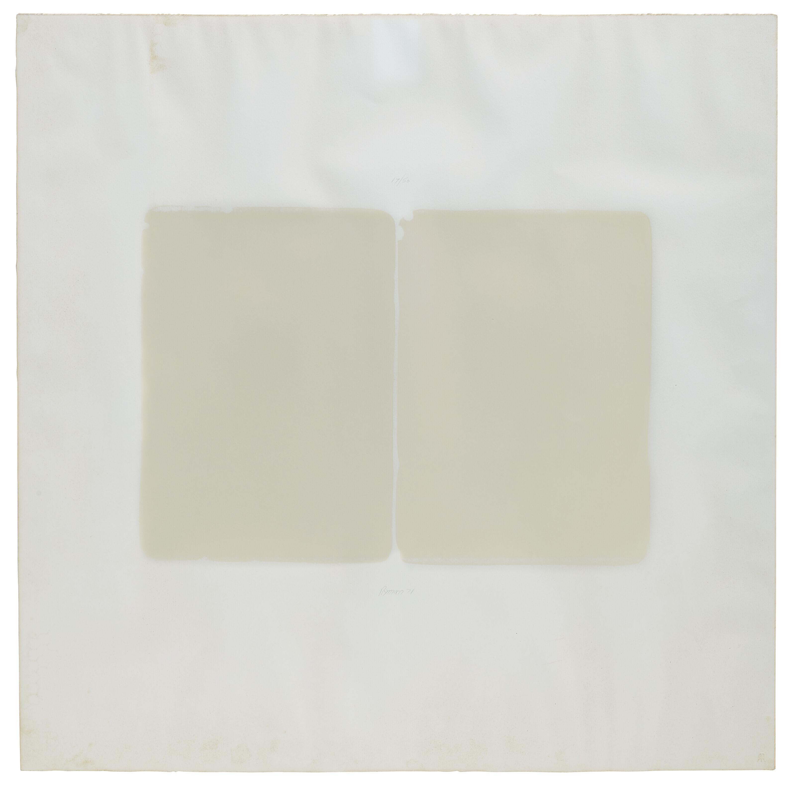 Robert Ryman - Two Stones