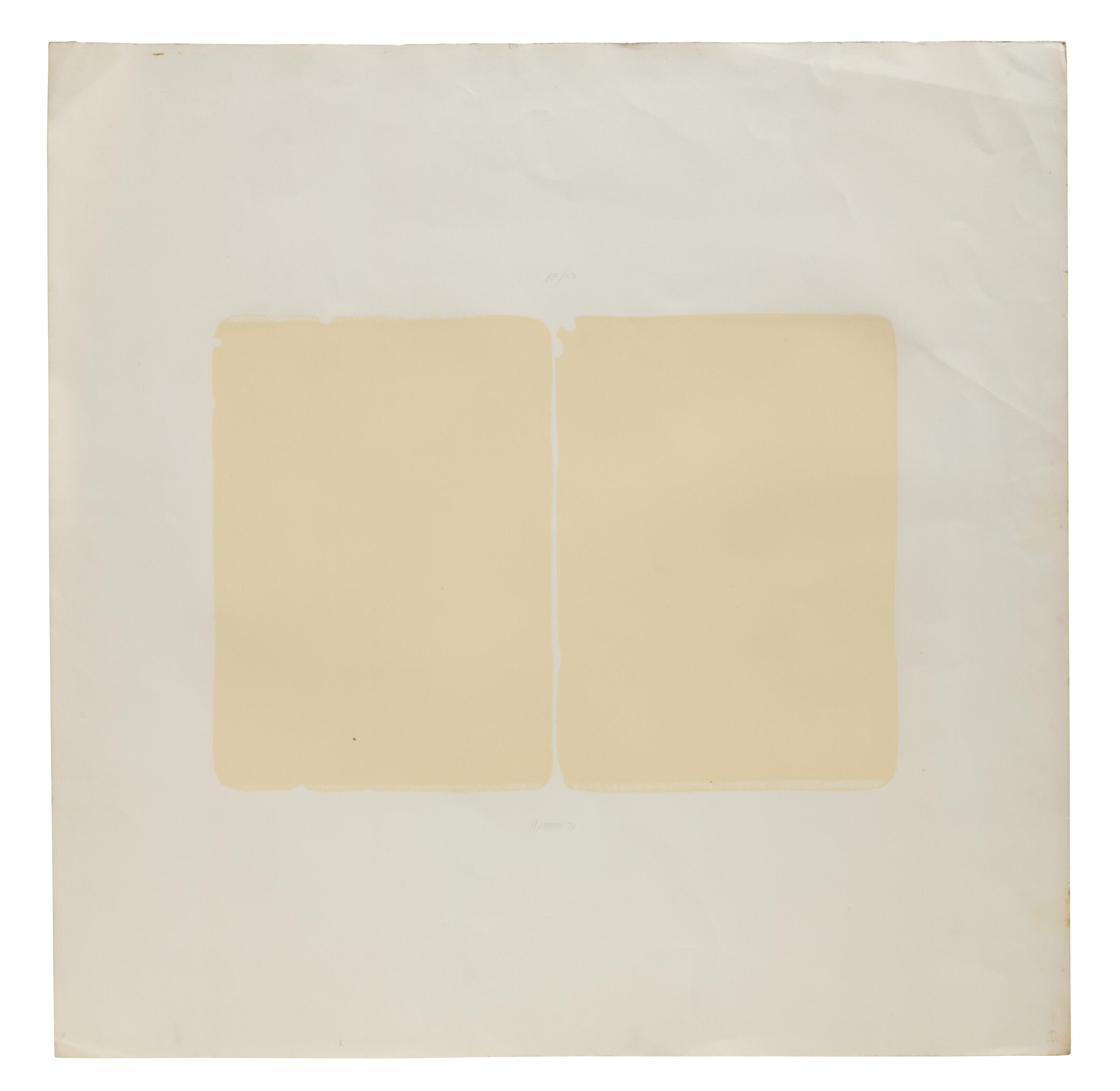 Robert Ryman - Two Stones