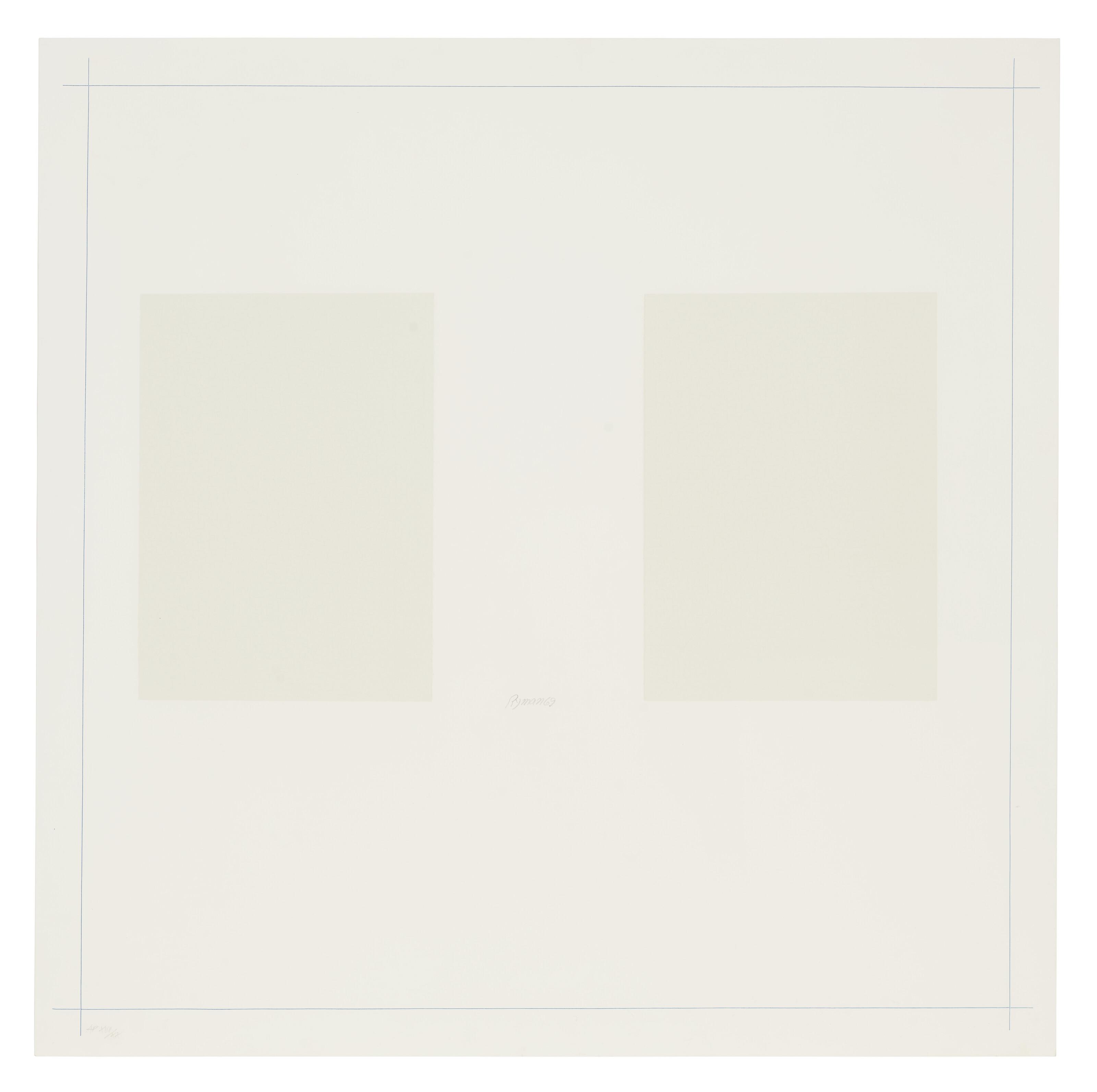 Robert Ryman - Untitled, from On the Bowery