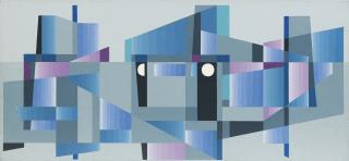 Robert S. Gessner - Kleine Stadt In Kalten Tönen, 1970 Small Town In Cold Shades, 1970