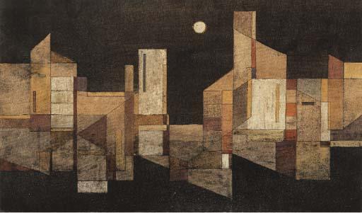 Robert S. Gessner - Stadtansicht Mit Mond