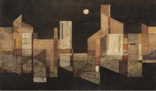 Robert S. Gessner - Stadtansicht Mit Mond