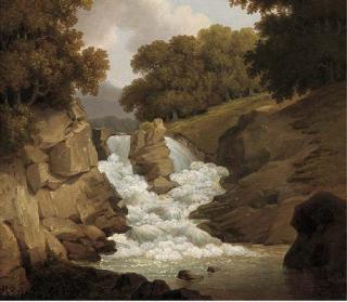 Robert Salmon - A waterfall