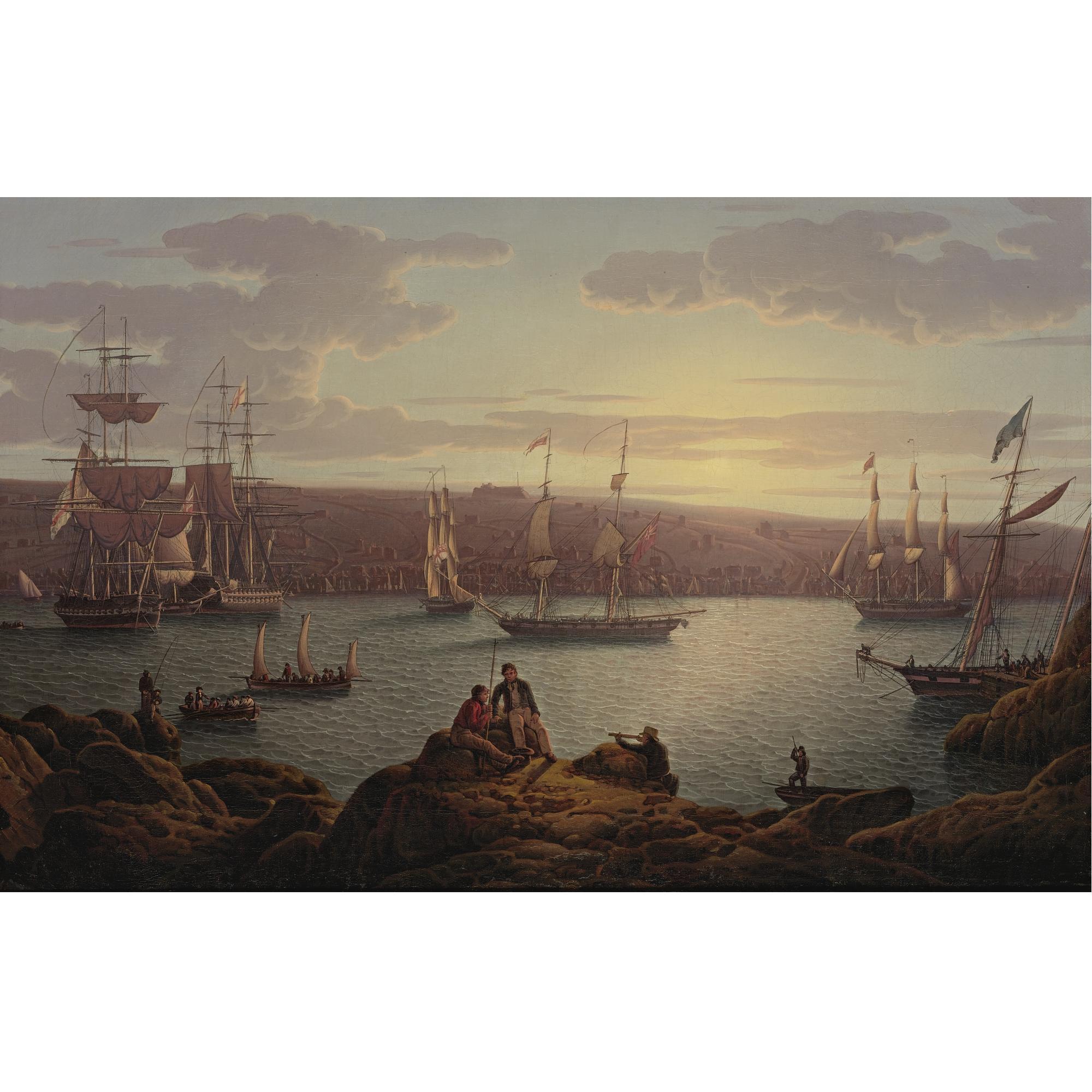 Robert Salmon - Royal Naval Vessels Off Pembroke Dock, Milford Haven