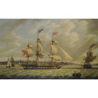 Robert Salmon - The Greenland Trader Lion, In Two Positions Off Liverpool, On Her Return To The Mersey In 1807