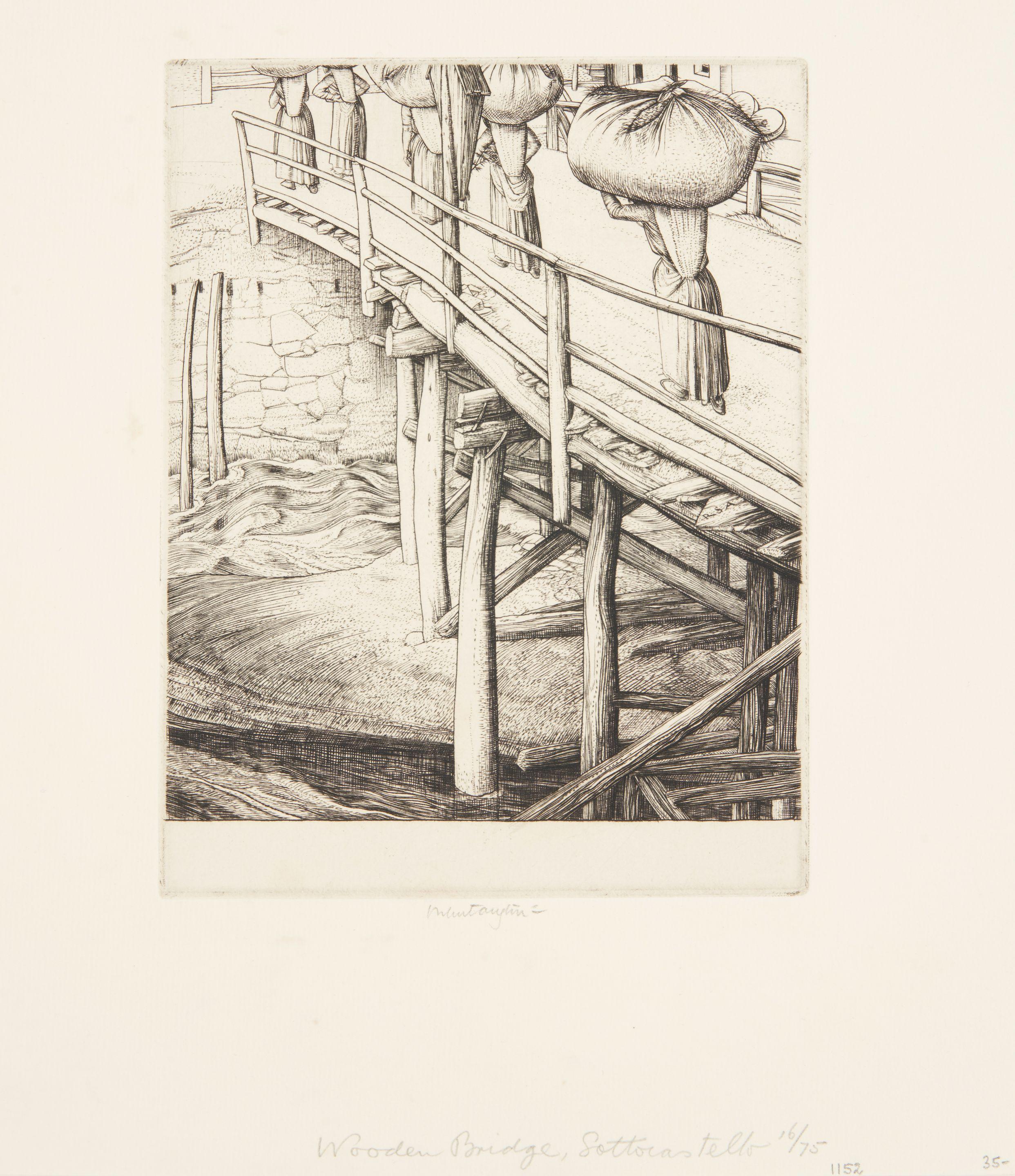 Robert Sargent Austin - Wooden Bridge, Sottocastello