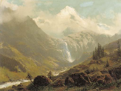 Robert Schultze - Alpine glory: the Alps in summer at Lauterbrunnen, Switserland