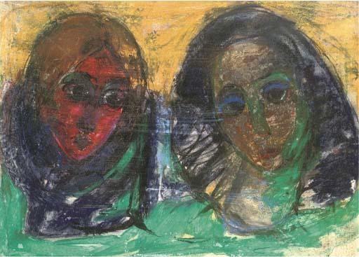Robert Sinclair Thomson, A.R.S.A., R.S.W. - Two women\'s heads