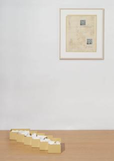 Robert Smithson - Non-Site (South of Death Valley, Chalk Collected Somewhere between Riggs and Silver Lake on Route 127)