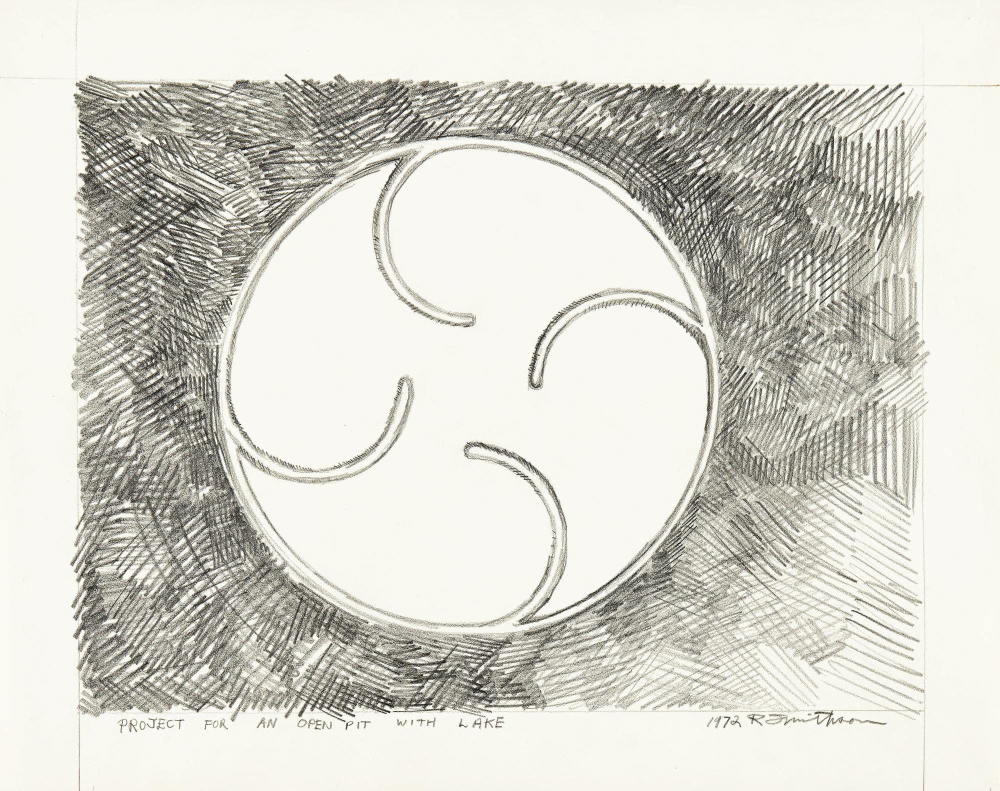 Robert Smithson - Project For An Open Pit With Lake