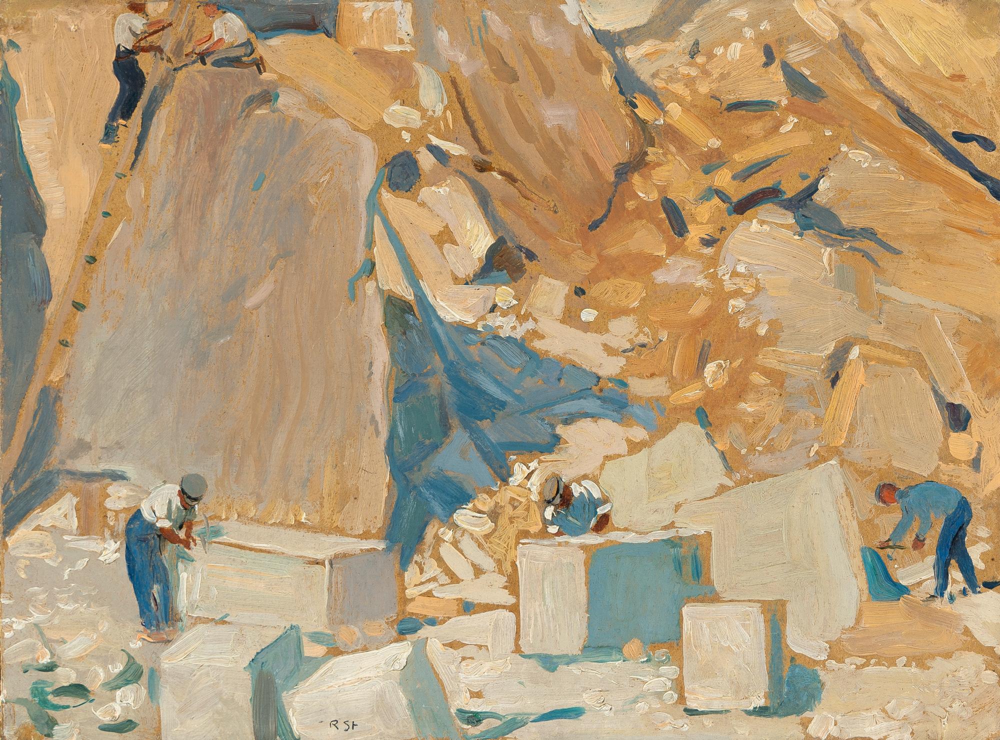 Robert Sterl - Arbeiter im Steinbruch