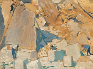 Robert Sterl - Arbeiter im Steinbruch