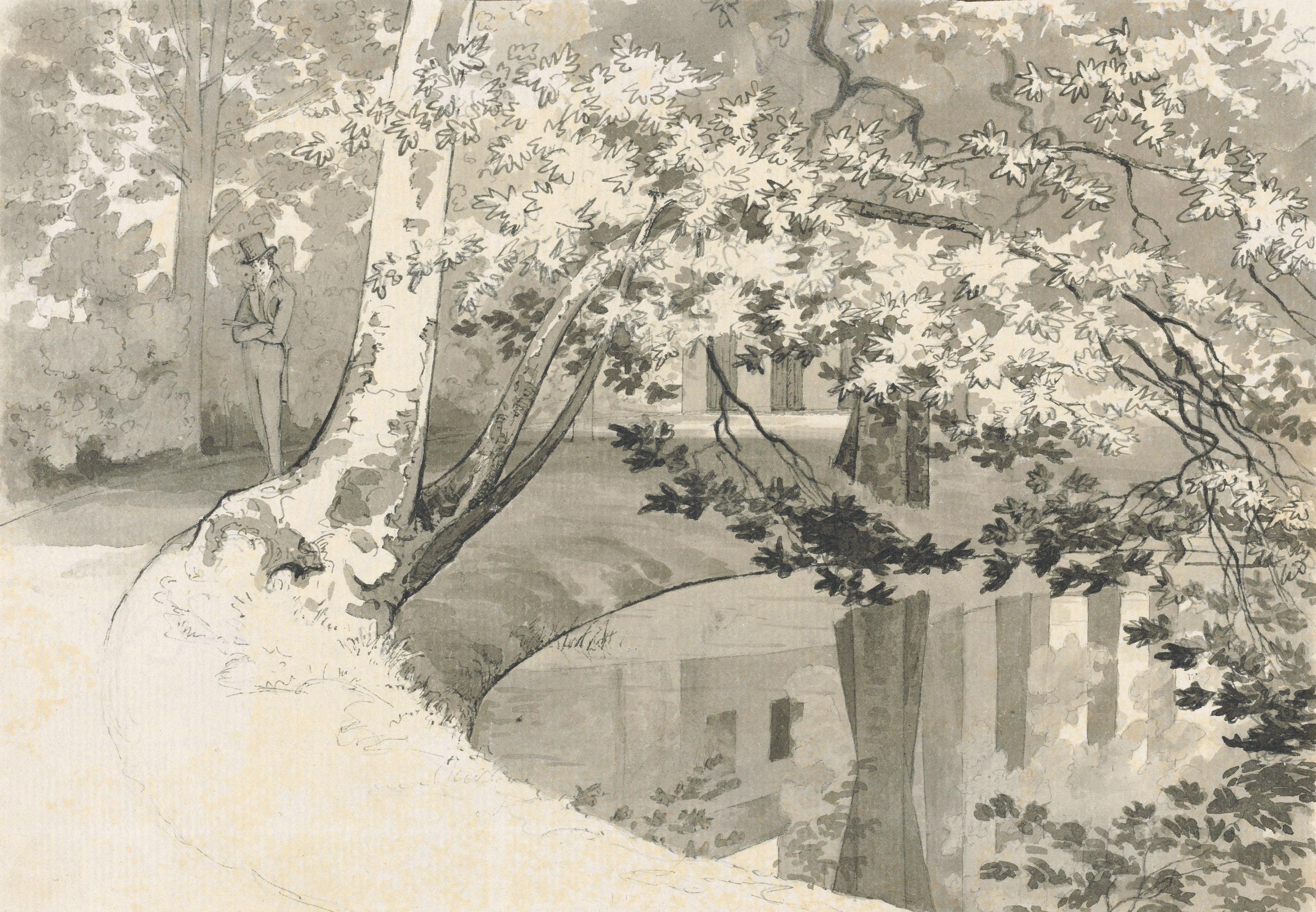 Robert Streatfeild - Views in England, including the river at Long Ditton; Cowdray Park; and the artist\'s house, \'Bottens\', Cowden, Kent