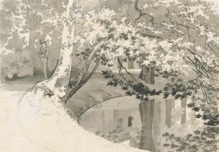 Robert Streatfeild - Views in England, including the river at Long Ditton; Cowdray Park; and the artist\'s house, \'Bottens\', Cowden, Kent