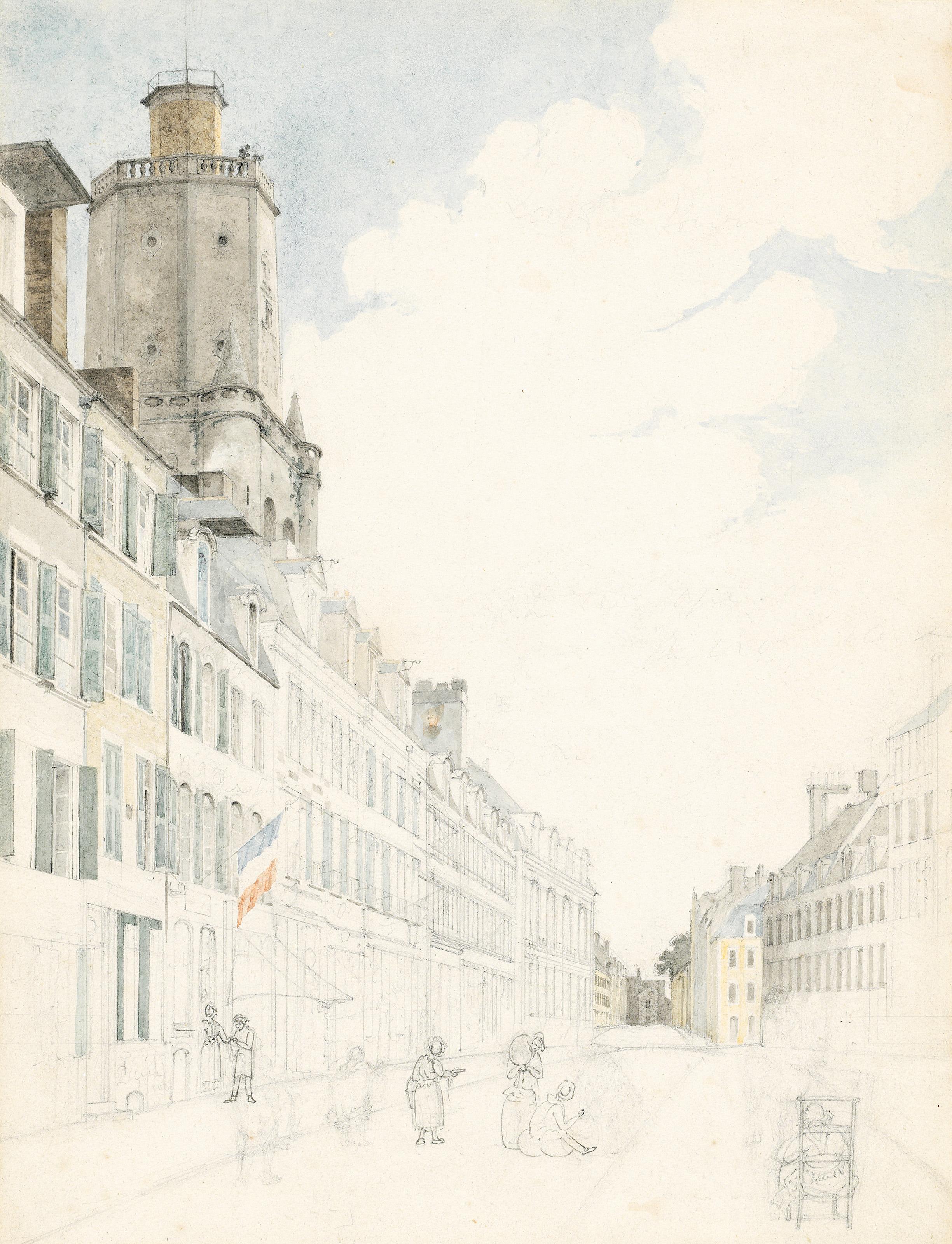 Robert Streatfeild - Views of French towns, including the Grand Rue, Boulogne; St. Michel, Savoy; Annecy; St. Omer; and Nice