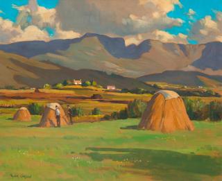 Robert Taylor Carson - Harvest Time, Co. Kerry 51 x 61 cm. (20 x 24 in.)