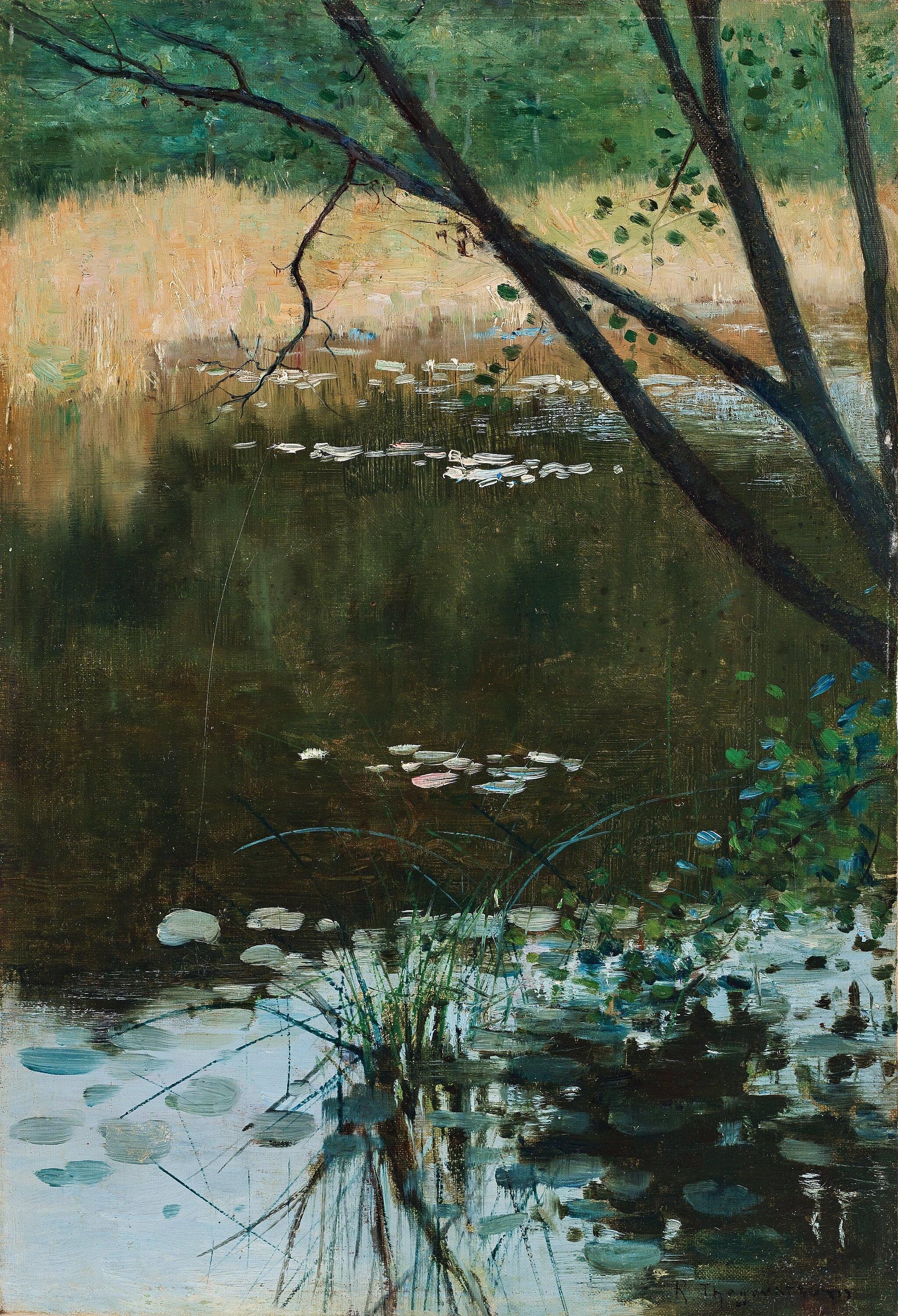 Robert Thegerström - Pond with water lilies