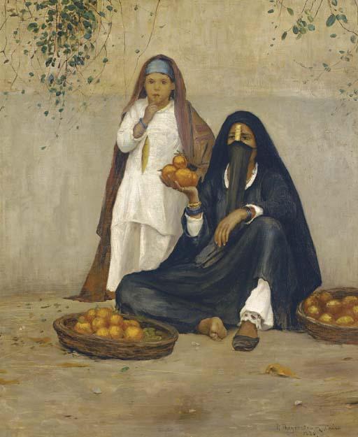 Robert Thegerstrom - The orange sellers, Cairo