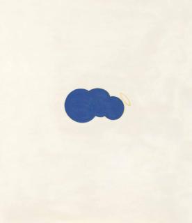 Robert Therrien - No Title (Blue Snowman With Halo)