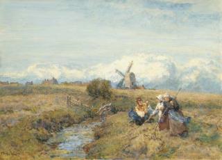Robert Thorne Waite, R.W.S. - Haymaking