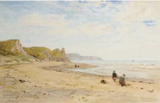 Robert Thorne Waite, R.W.S. - On the beach